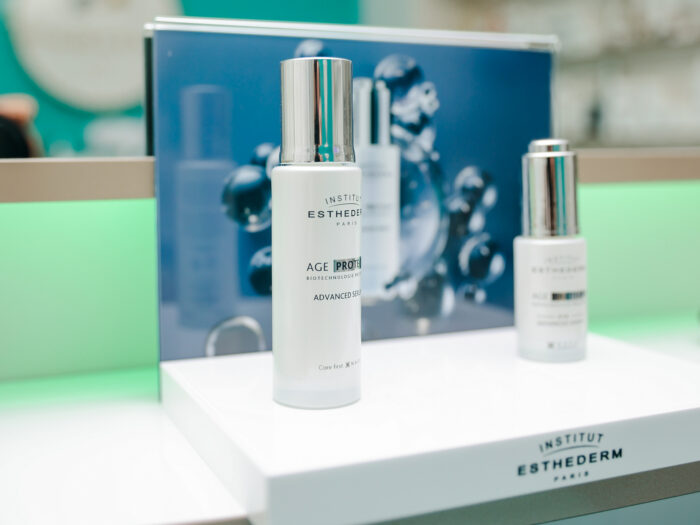 Institut Esthederm Age Proteom szérumok a Balance Beauty Salon pultján